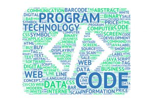 Binary Code Word Cloud